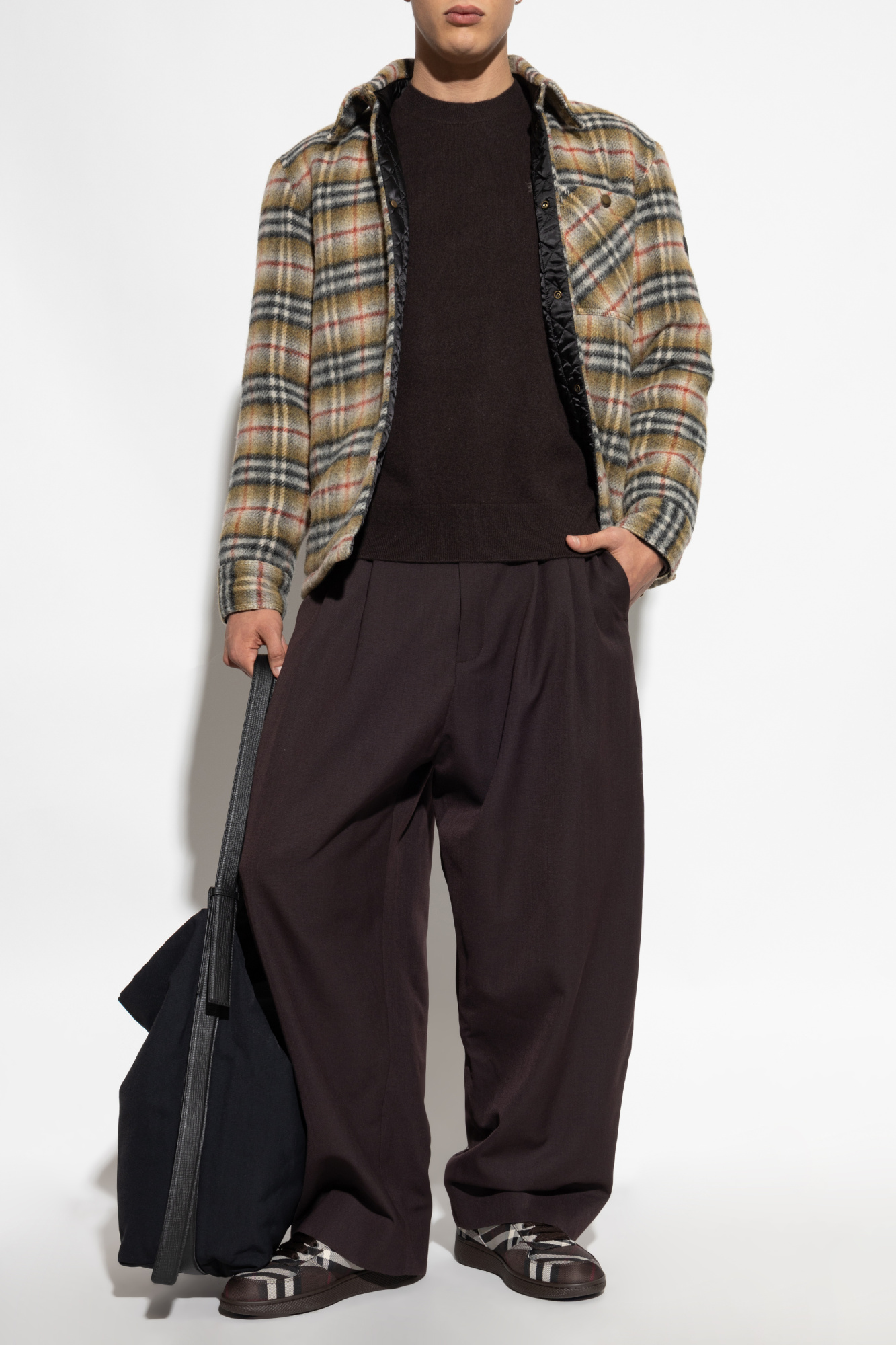 Burberry Quilted jacket with a plaid pattern | Men's | Vitkac